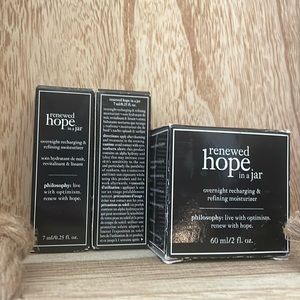 NEW Philosophy Renewed Hope in a Jar Overnight Moisturizer (lot of 2+1)